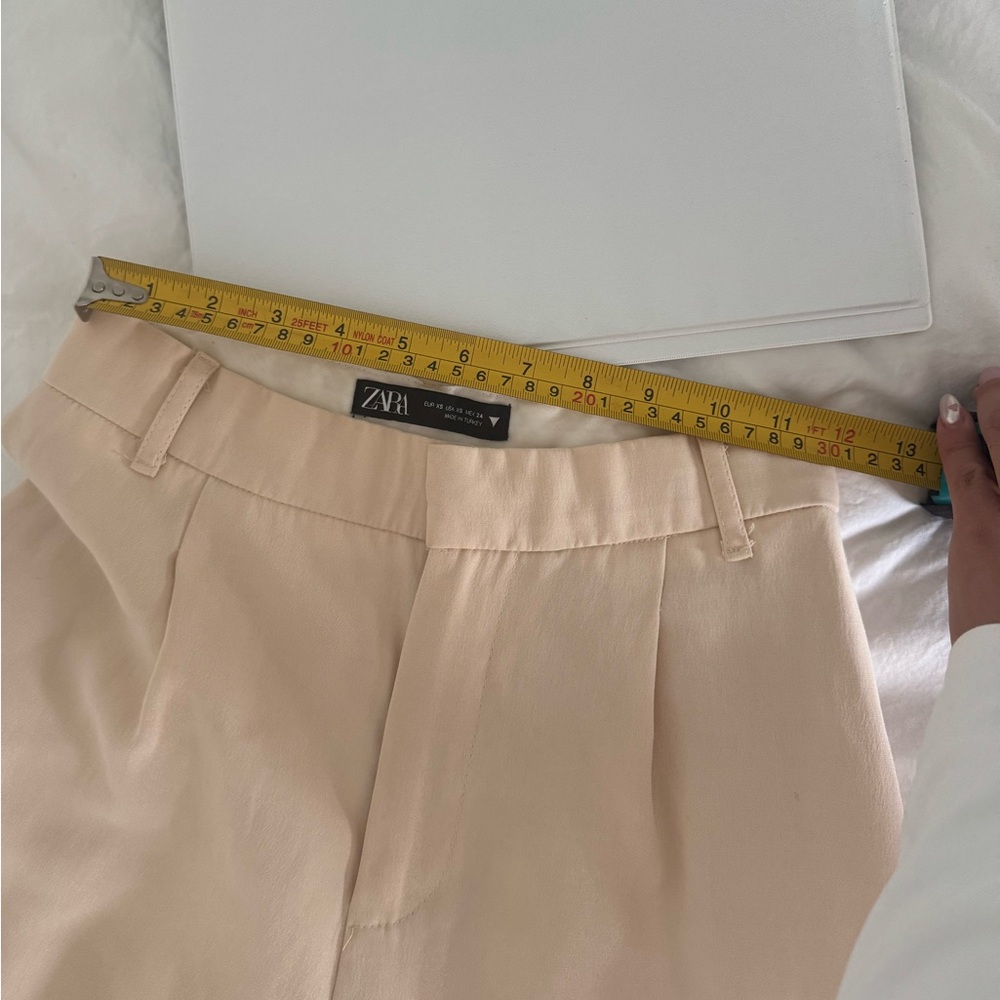 Cream Wide-Leg Trousers - Picture 5 of 6